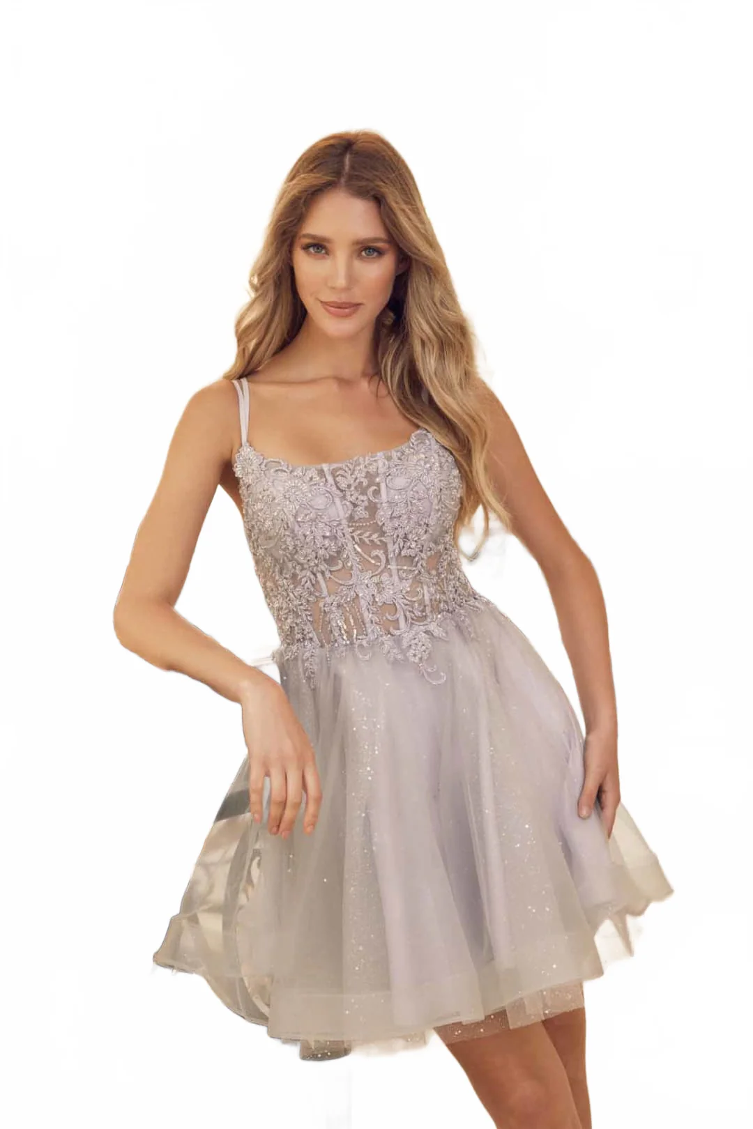 Silver Bridesmaid Dresses-Inexpensive Juliet 883 A-line Cocktail - Image 5