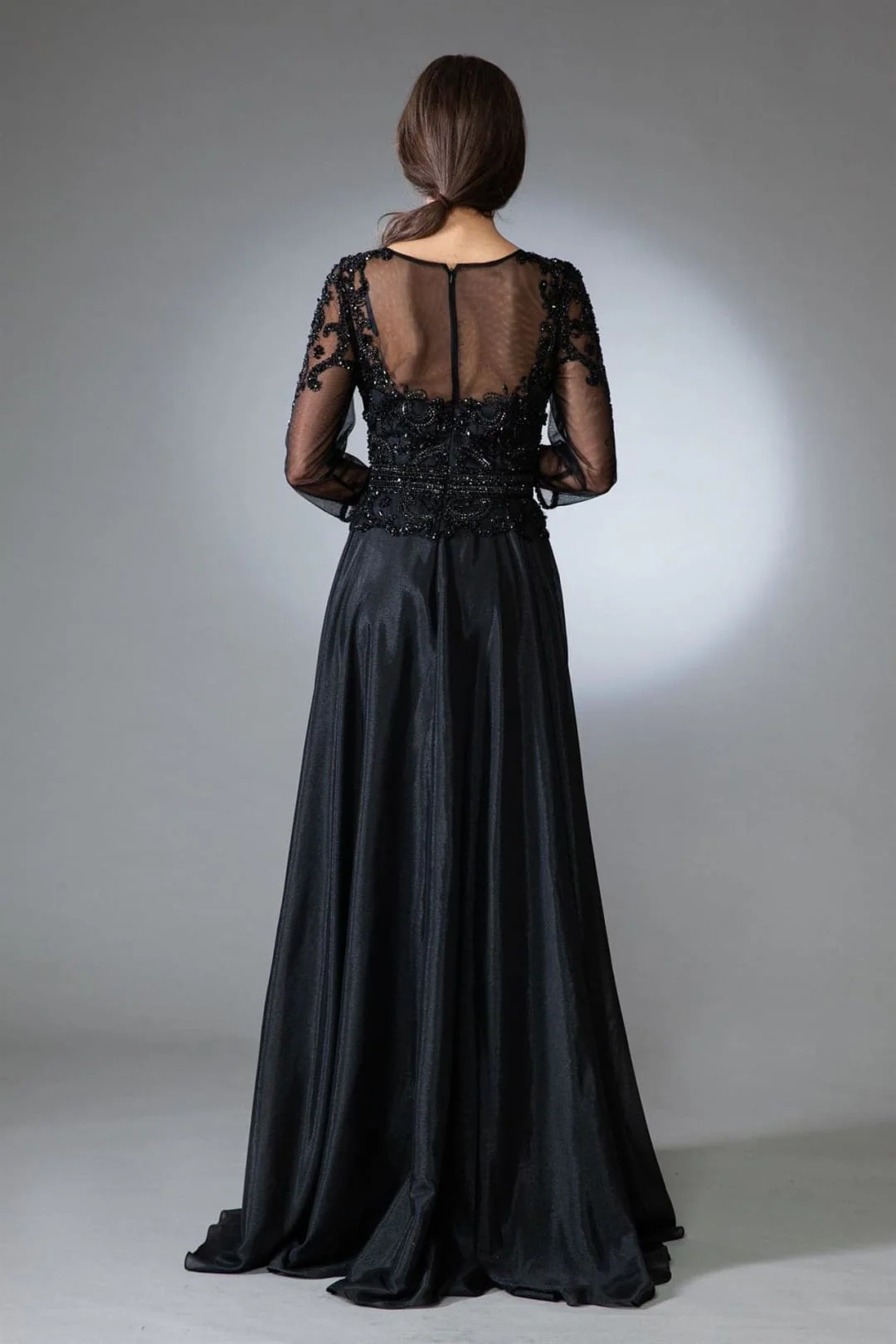 Amelia Couture 7041 Illusion 3/4 Sleeve Mother of the Groom Gown - Image 3