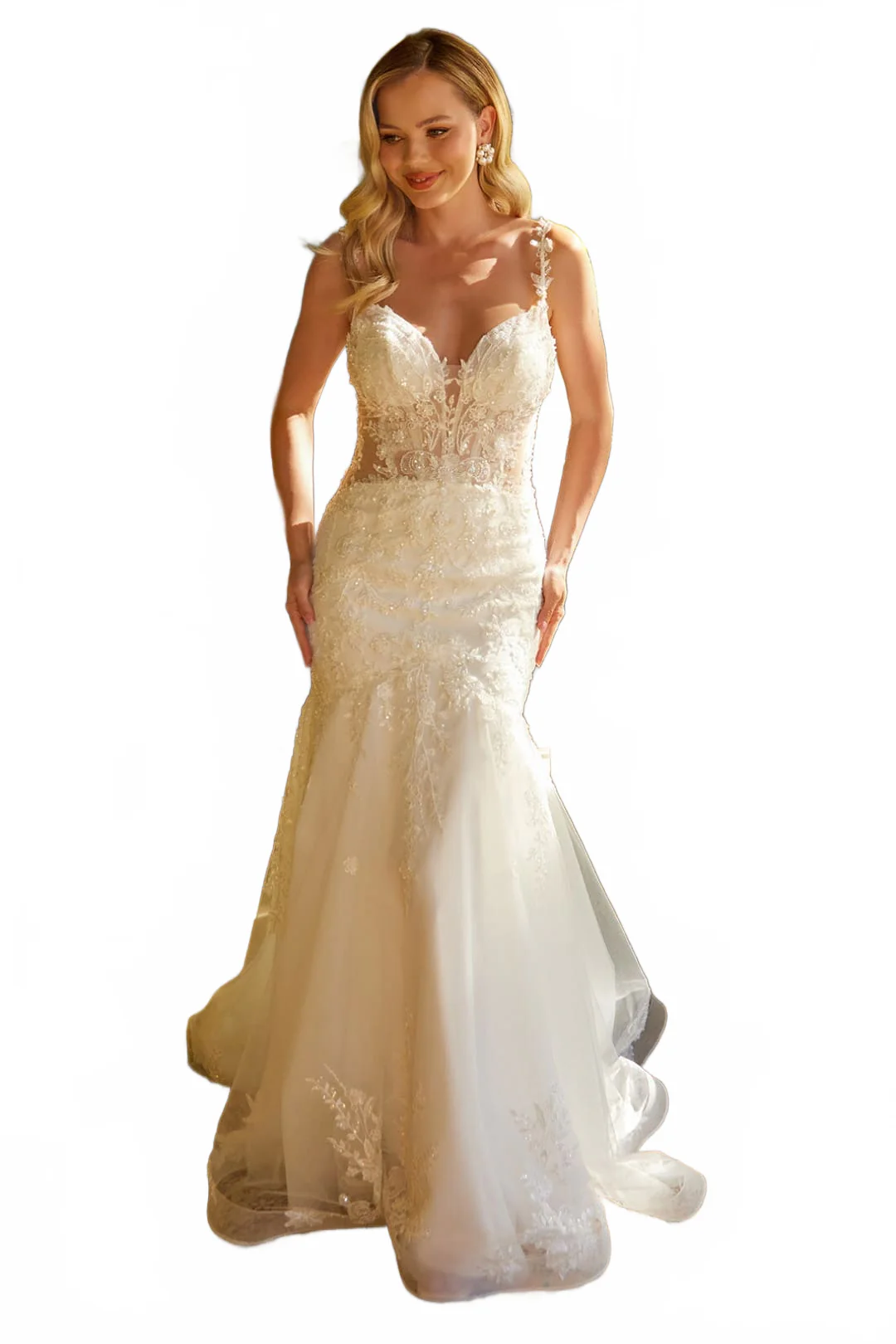 Applique Mermaid Bridal Gown by GLS Gloria GL3601 - Image 5