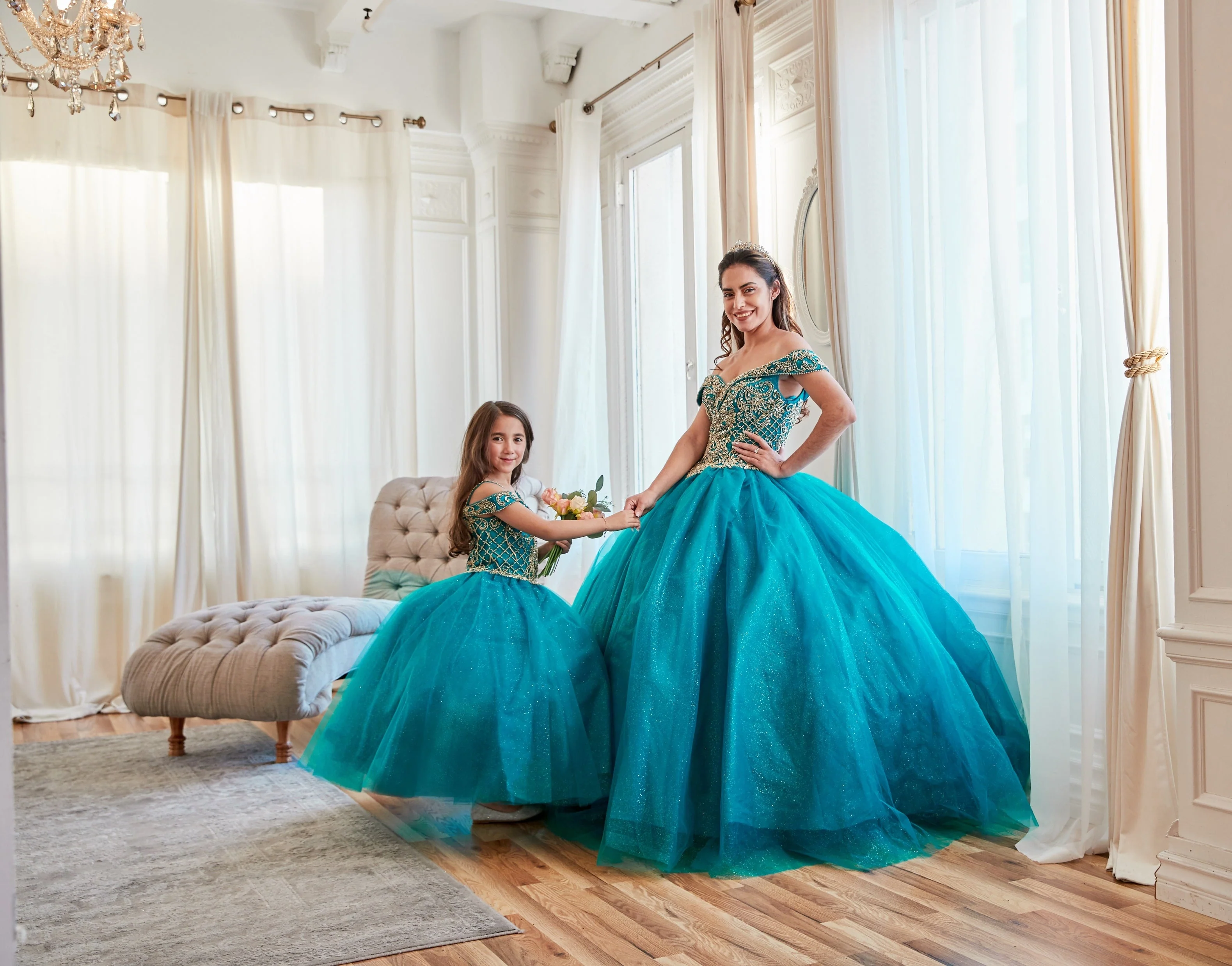 Beaded Off Shoulder Ball Gown by Calla KY71246 - Image 10