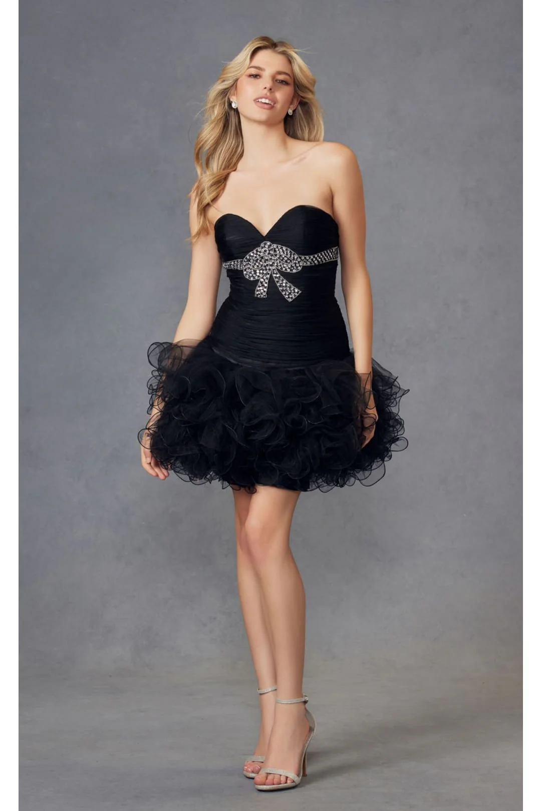 Vintage Dress Style Retro Outfit in Black By Juliet JT705 - Image 4