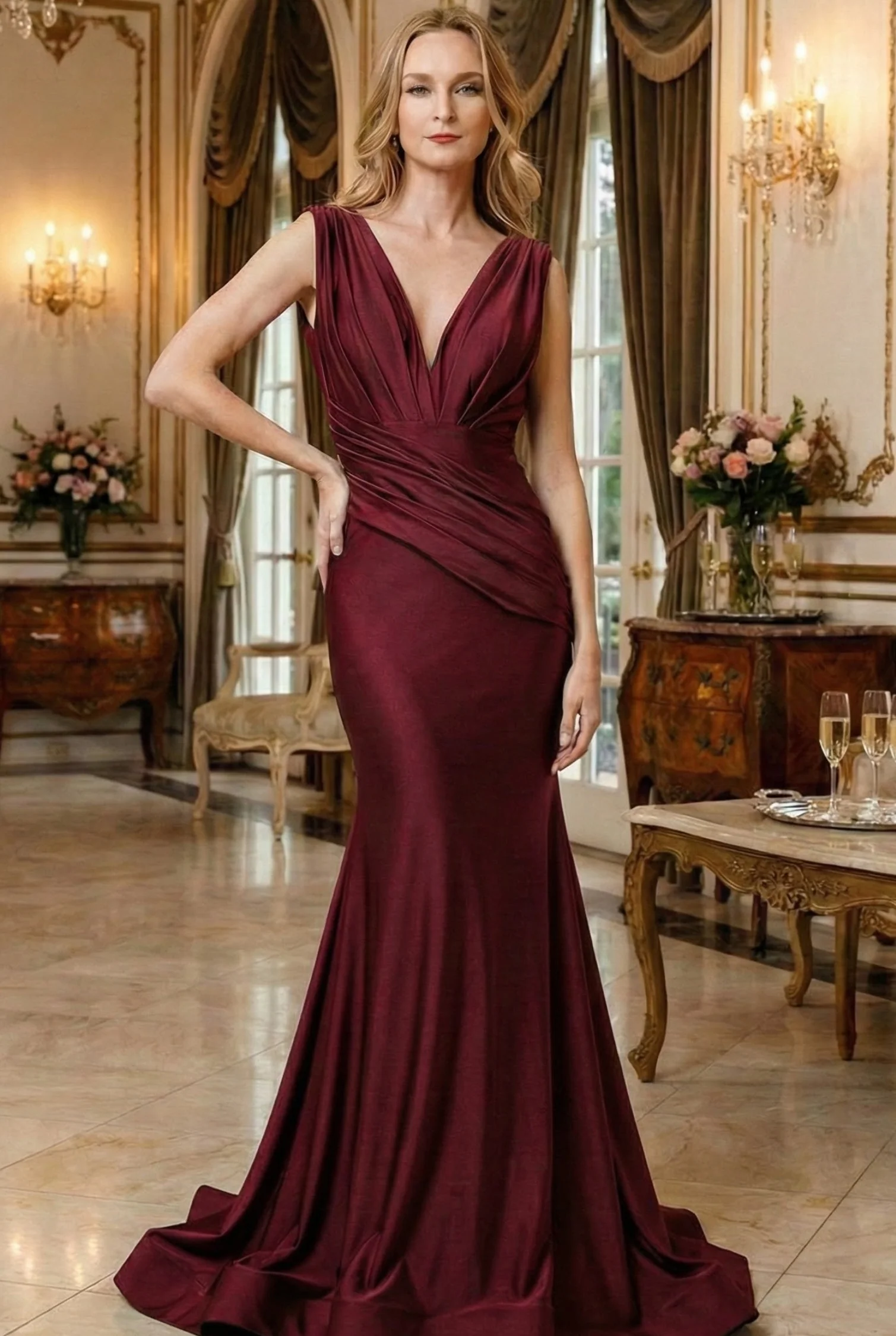Black Bridesmaid Dresses-Inexpensive Amelia Couture 370 Bodycon
