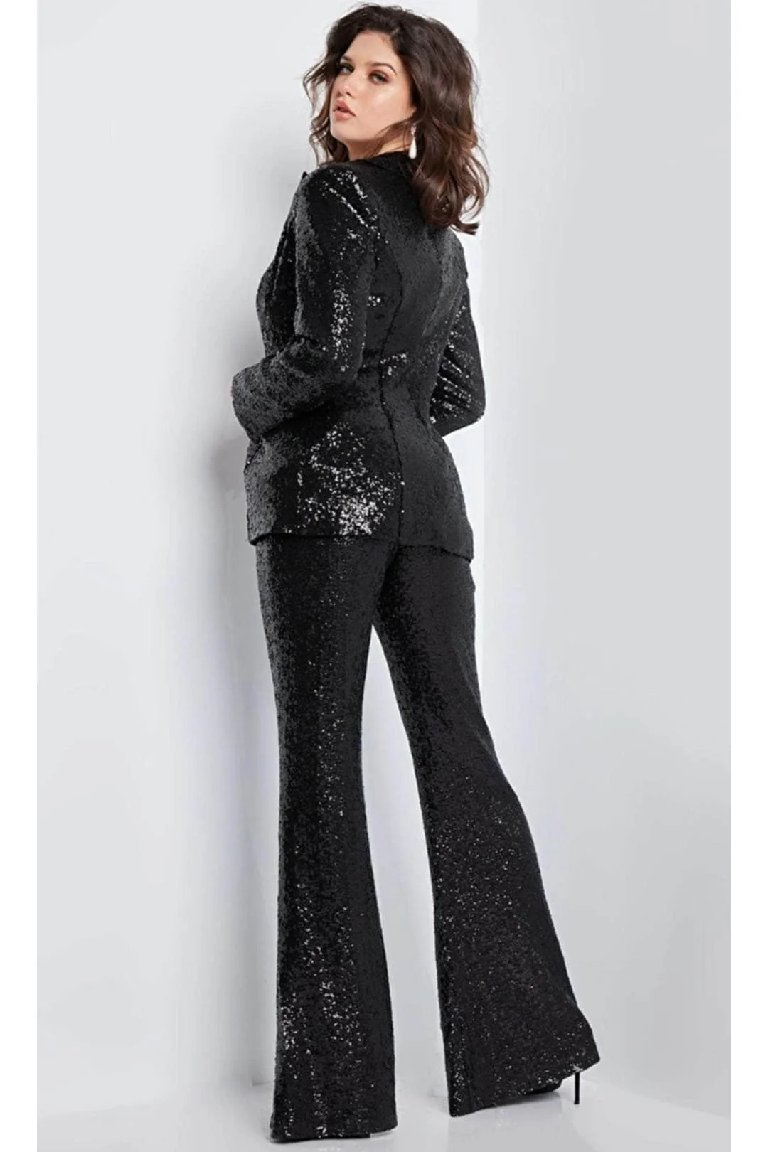 Black Jumpsuit Formal Outfit for Women by Jovani 26042 - Image 2