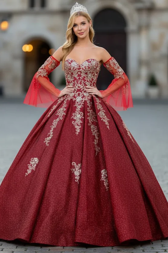 Blue And Gold Ball Gown by Elizabeth K GL1912 - Image 2