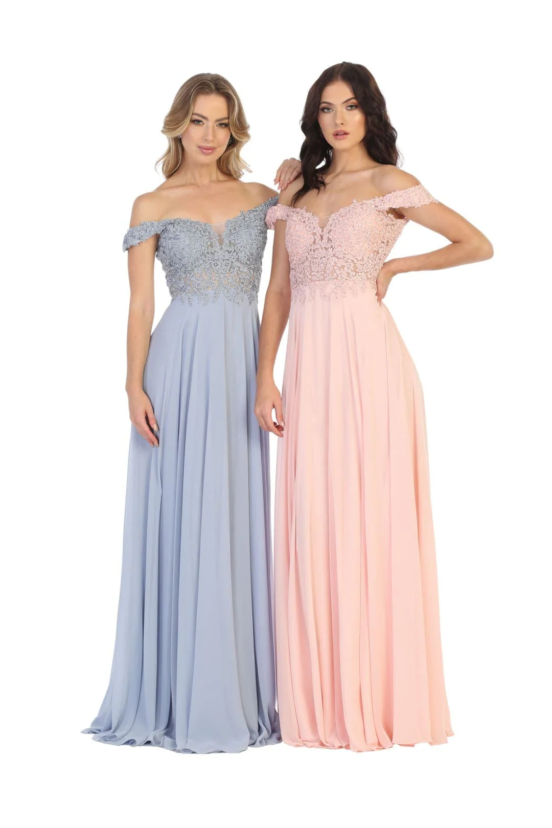 Blush Bridesmaid Dresses in Mesh and Plus Size Gowns by MQ1602 - Image 7