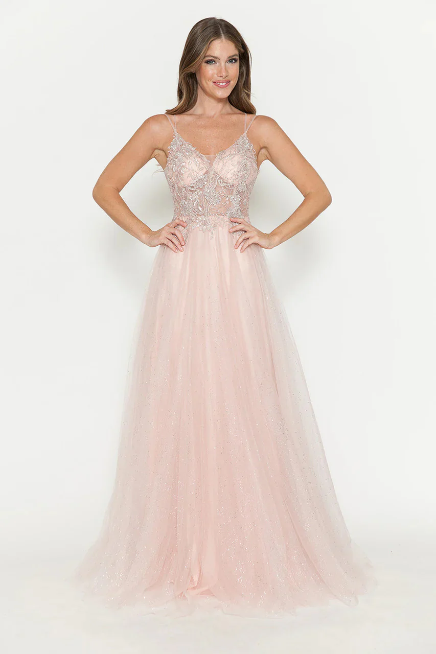 Blush Pink Wedding Guest Dress Black Tie Formal Gown Plus Size by 8183 - Image 4
