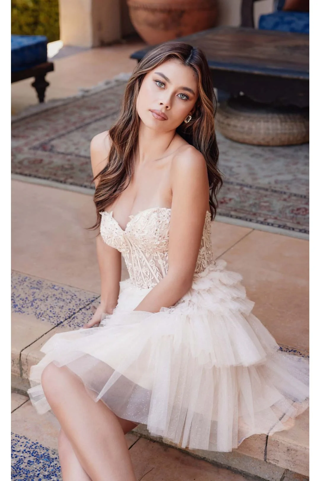 Champagne Bridesmaid Dresses-Inexpensive A-Line Short Dress Juliet JT918S - Image 16