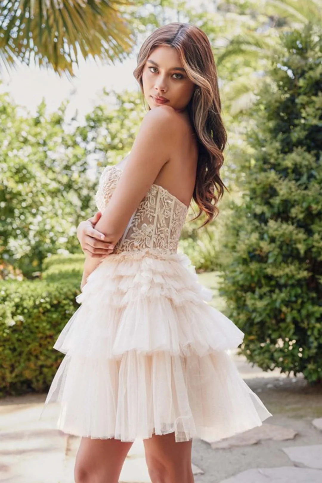 Champagne Bridesmaid Dresses-Inexpensive A-Line Short Dress Juliet JT918S - Image 18