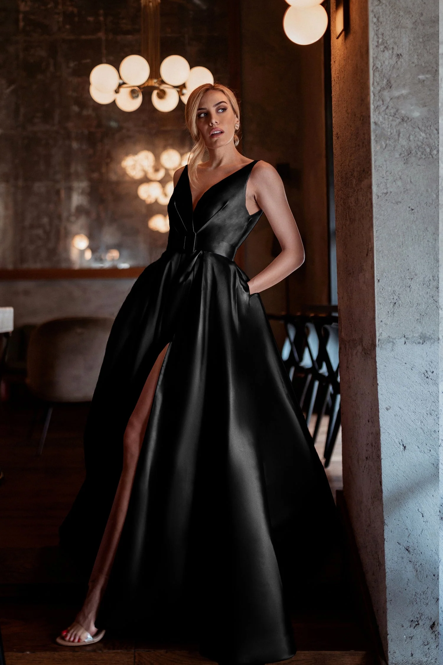 Tina Holly BB209 Prom A-Line Pockets Evening Mikado Dress - Image 12
