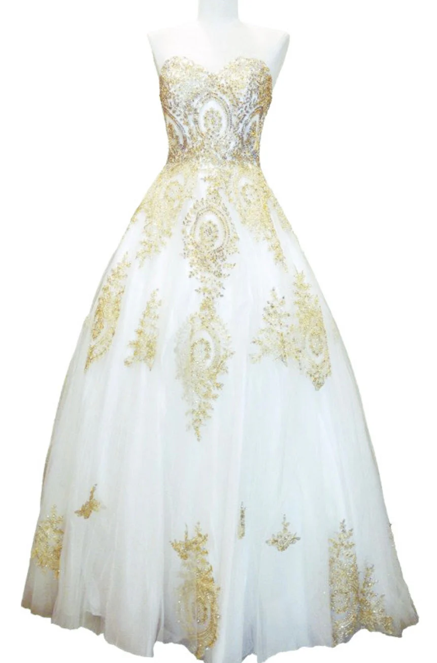 Chicas C0549 Royal BallDress Strapless Floor-Length Tulle Dress - Image 4
