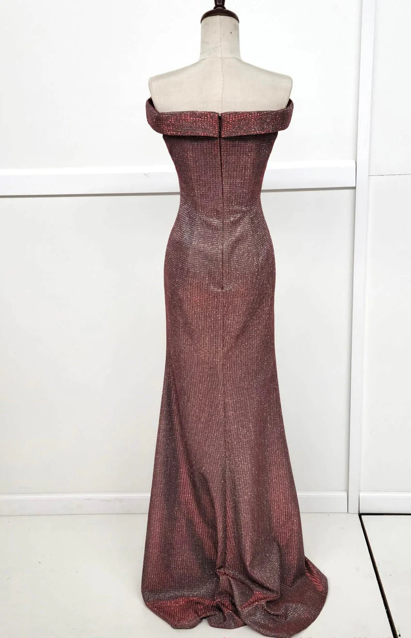 Chicas C7526 Evening Gold Sweetheart Floor-Length Fabric Dress - Image 5