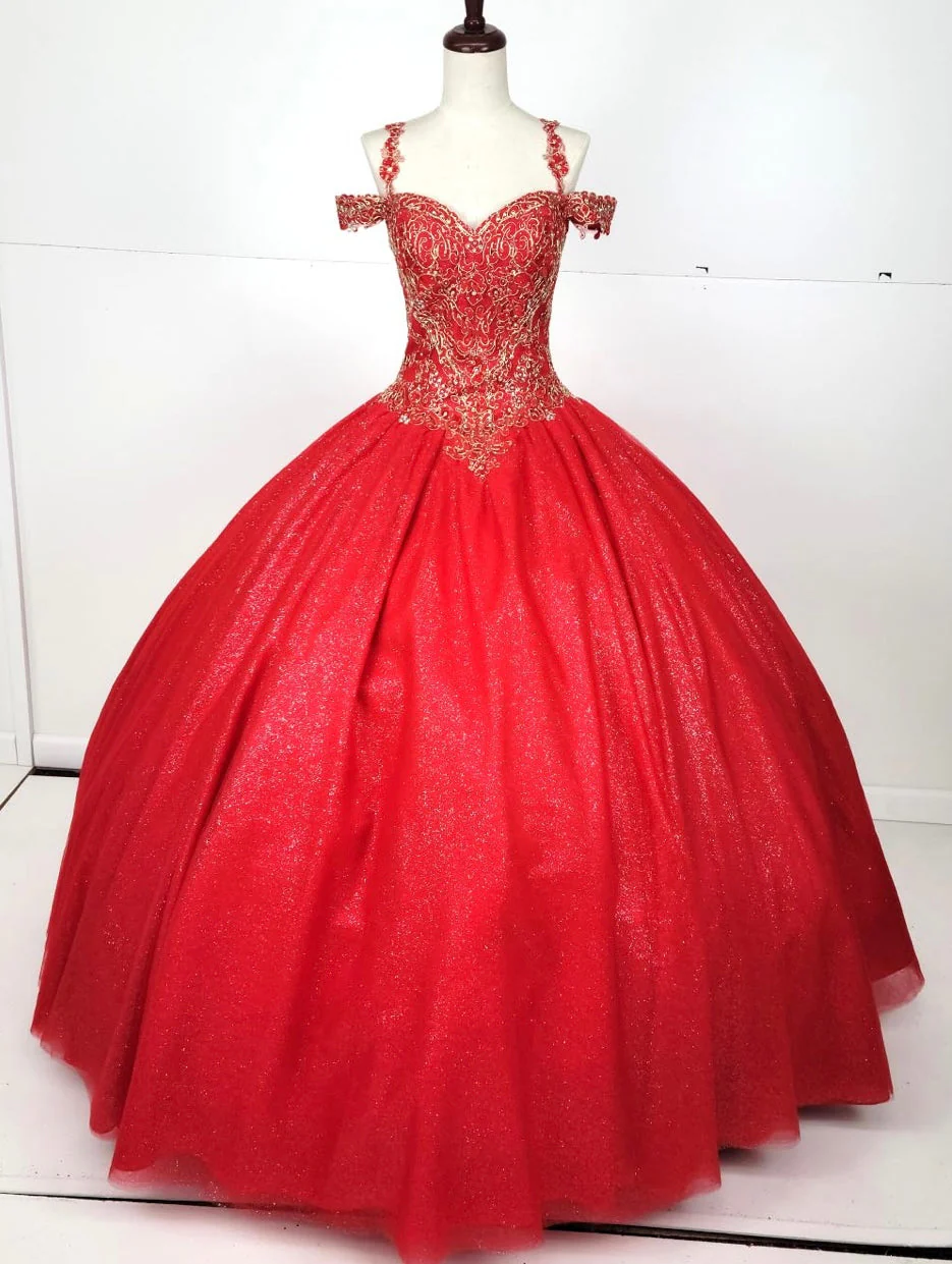 Chicas C1535 Quinceañera Royal BallDress Floor-Length Corset Embroidered Tulle Dress - Image 6