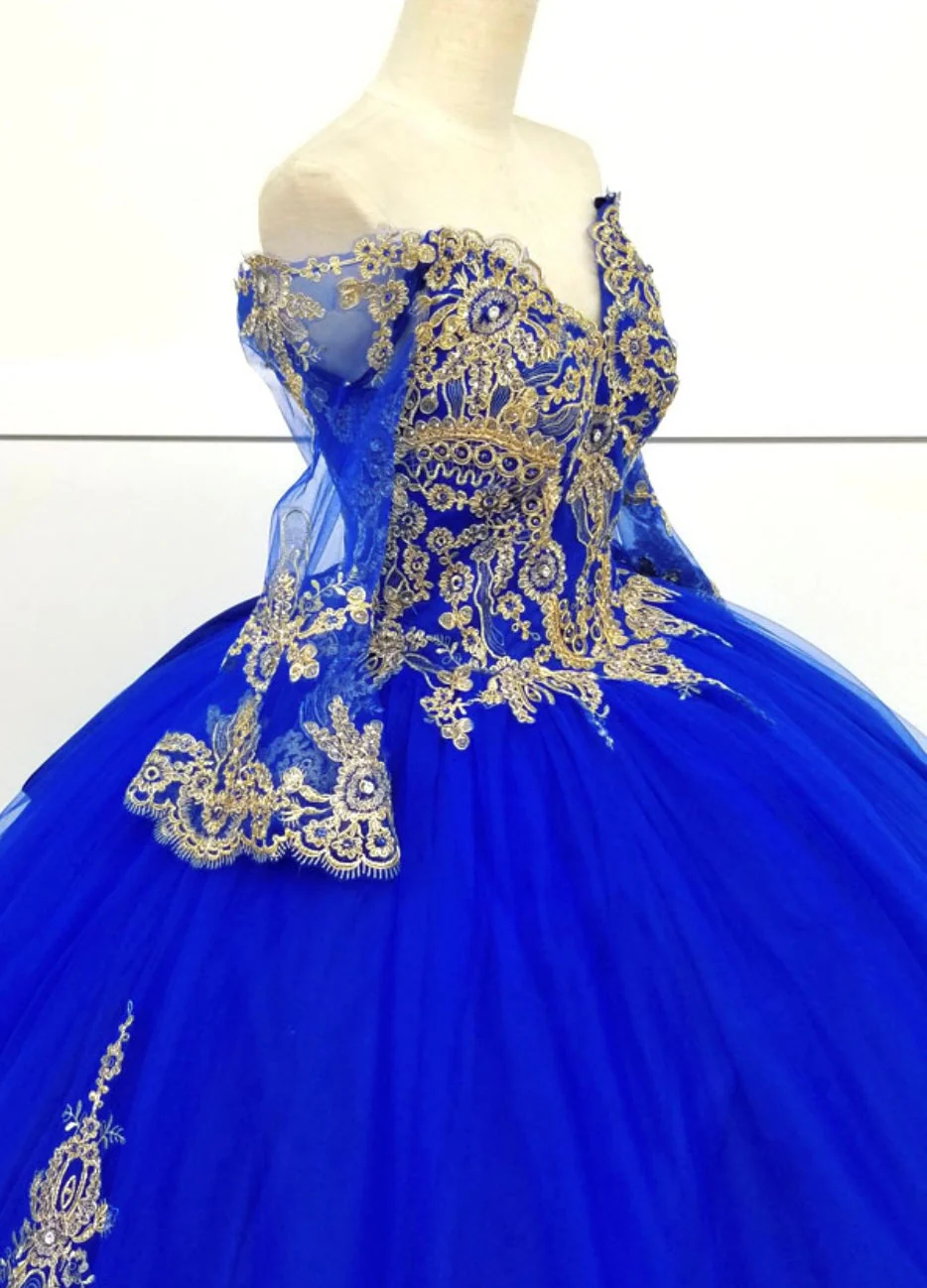 Chicas HF3033 Royal BallDress Long Embroidered Tulle Dress - Image 3