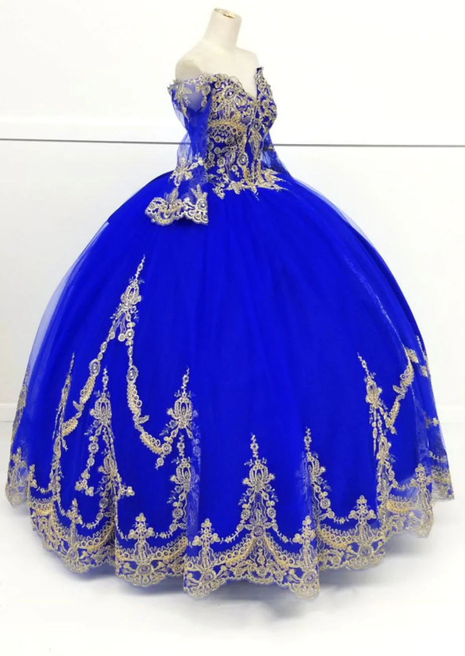 Chicas HF3033 Royal BallDress Long Embroidered Tulle Dress - Image 4