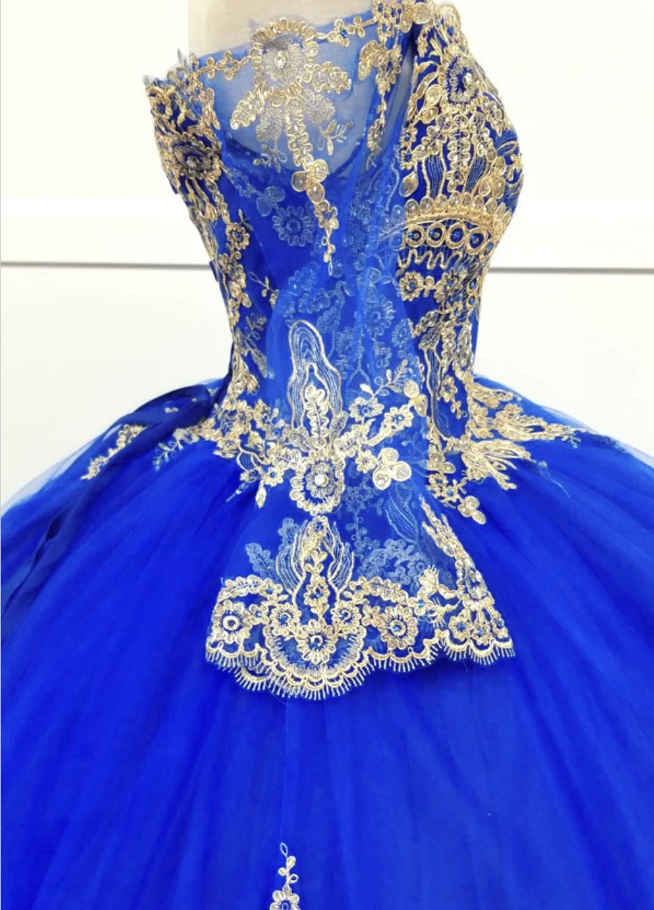 Chicas HF3033 Royal BallDress Long Embroidered Tulle Dress - Image 5