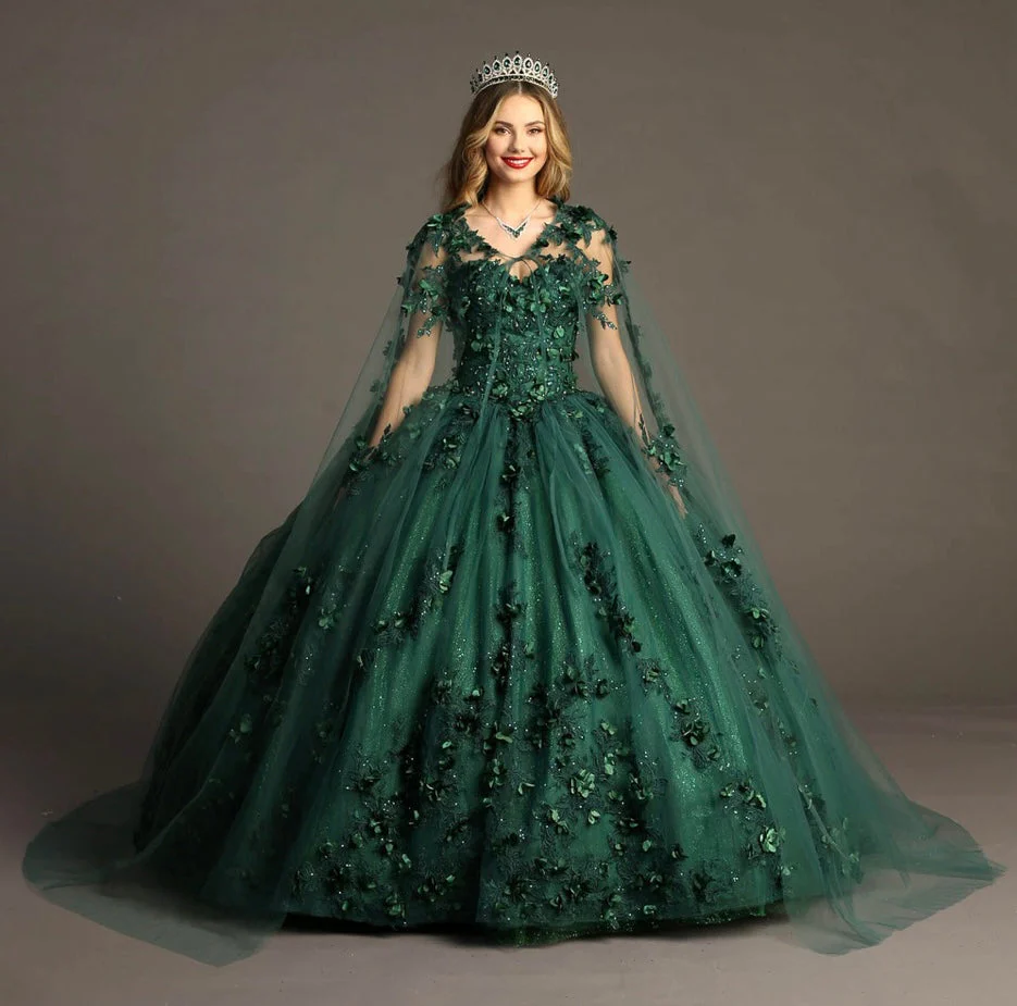 Chicas HF3055 Printed Royal BallDress Sweetheart Floral Floor-Length Tulle Dress - Image 5
