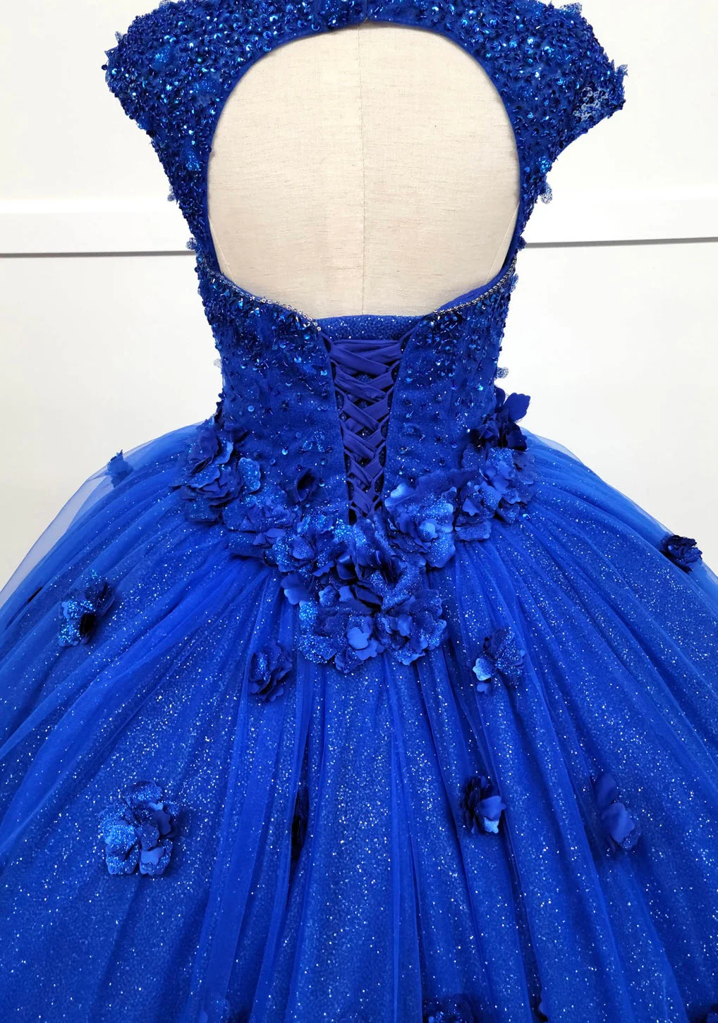 Chicas HF3068 Printed Royal BallDress Sweetheart Floral Style Tulle Dress - Image 10