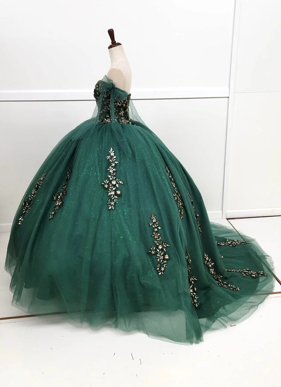 Chicas HF3086 Royal BallDress Sweetheart Floor-Length Corset Sequin Tulle Dress - Image 3