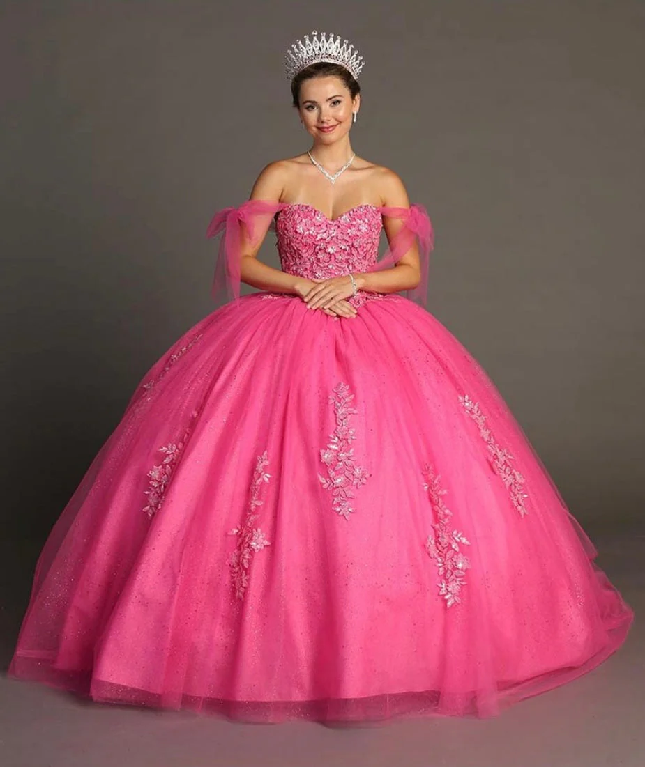 Chicas HF3086 Royal BallDress Sweetheart Floor-Length Corset Sequin Tulle Dress - Image 7