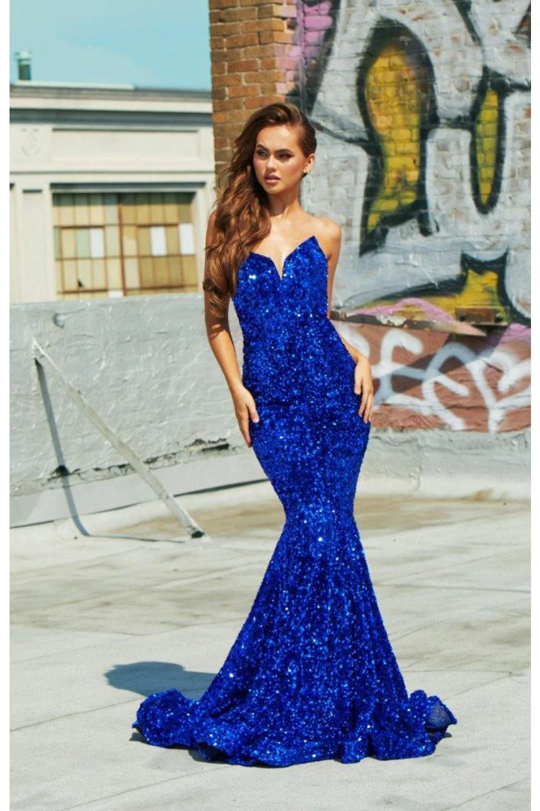 Clearance Black 18 Prom Dress Strapless Long Prom Dress By Portia And Scarlett PS21208 - Image 10