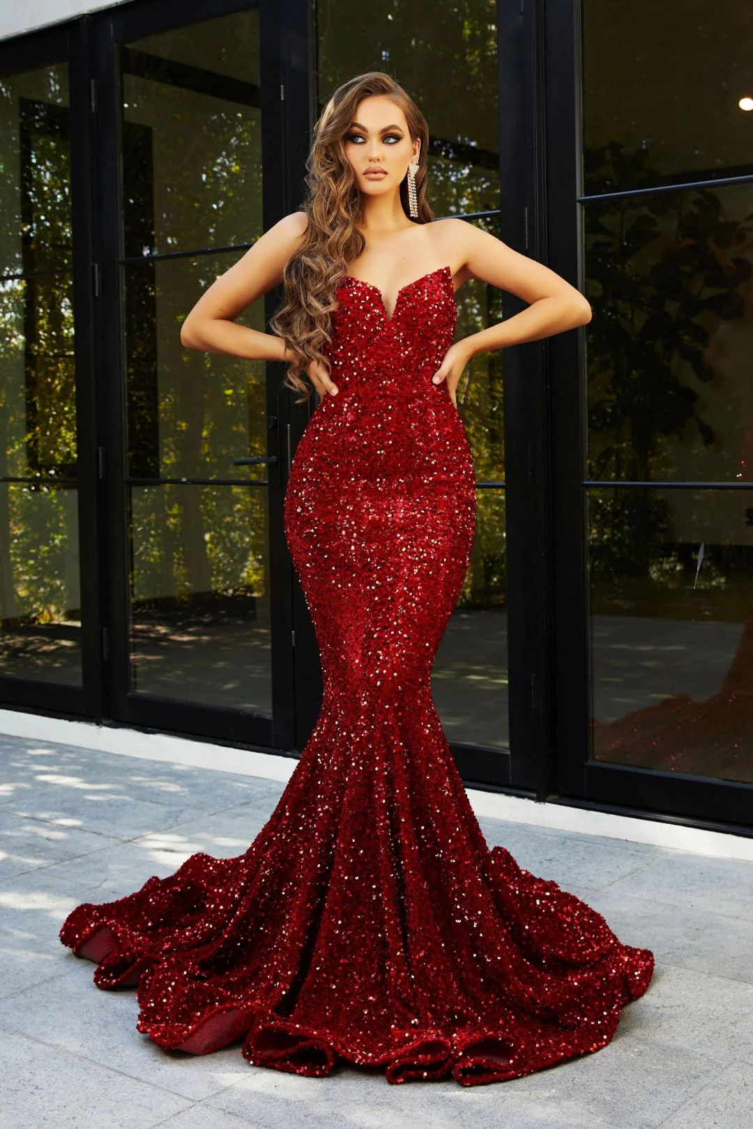 Clearance Black 18 Prom Dress Strapless Long Prom Dress By Portia And Scarlett PS21208 - Image 15