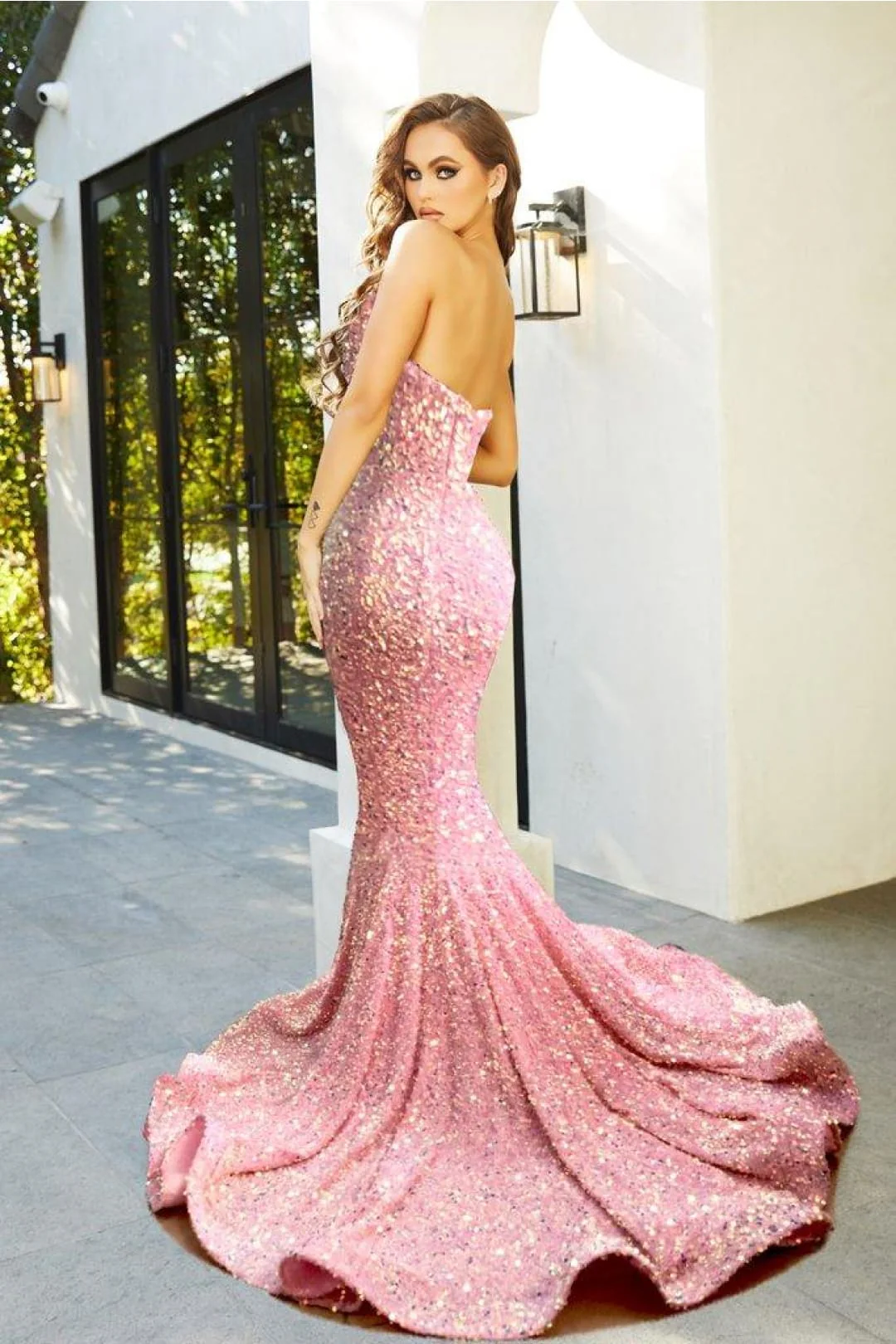 Clearance Black 18 Prom Dress Strapless Long Prom Dress By Portia And Scarlett PS21208 - Image 7