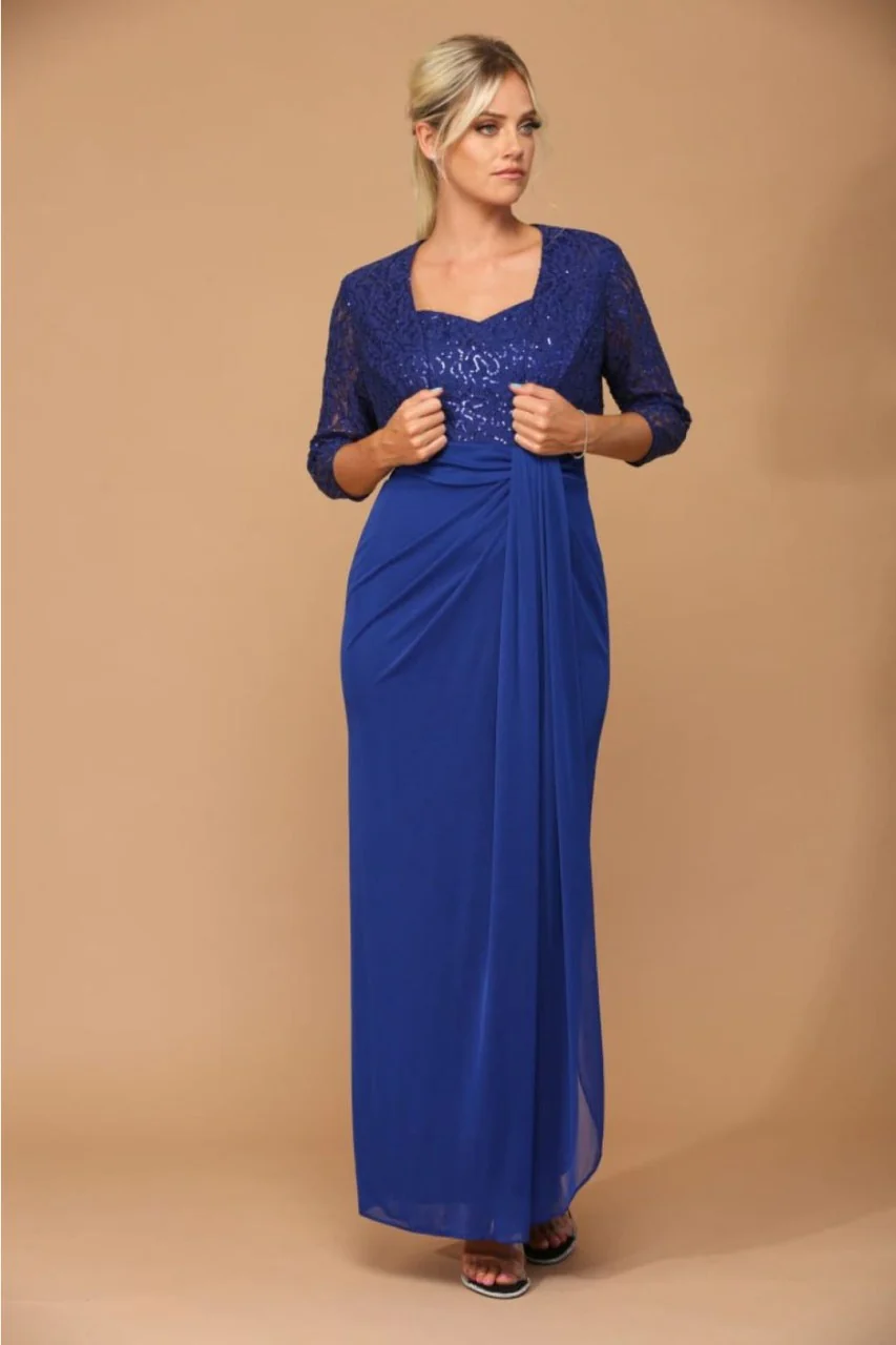 Eva USA 3406 Mother of the Bride Sweetheart 2 Pc Chiffon Bolero Dress - Image 14