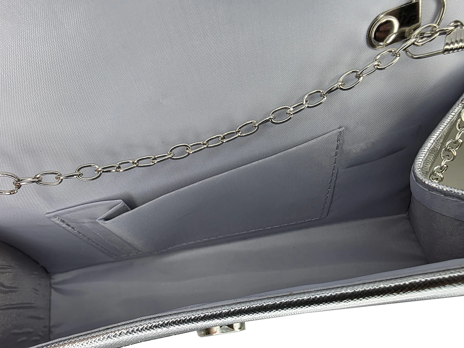 Crystal Rhinestone Clutch Purse – Silver Gold or Black | SKU LA-6128 - Image 7