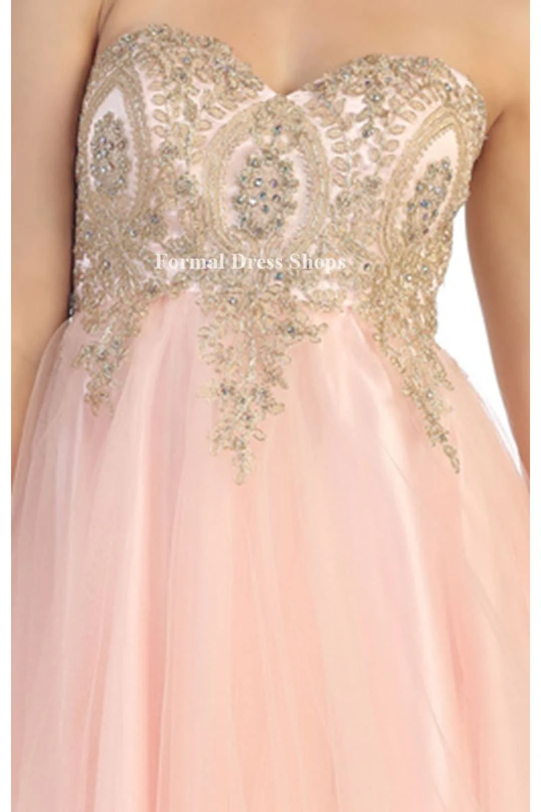Strapless A Line Embroidered Cute Homecoming Dress MQ1414 - Image 7
