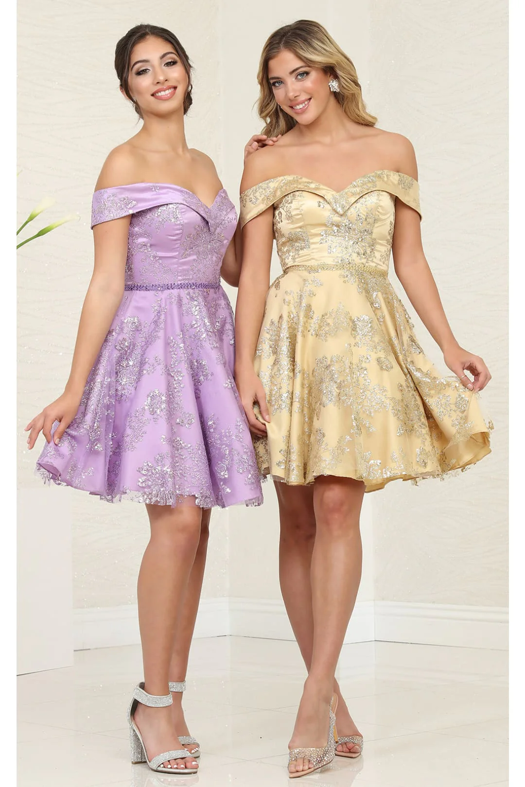 Dama Dresses for Quinceanera in Champagne Style MQ1933 Quince Outfit - Image 3