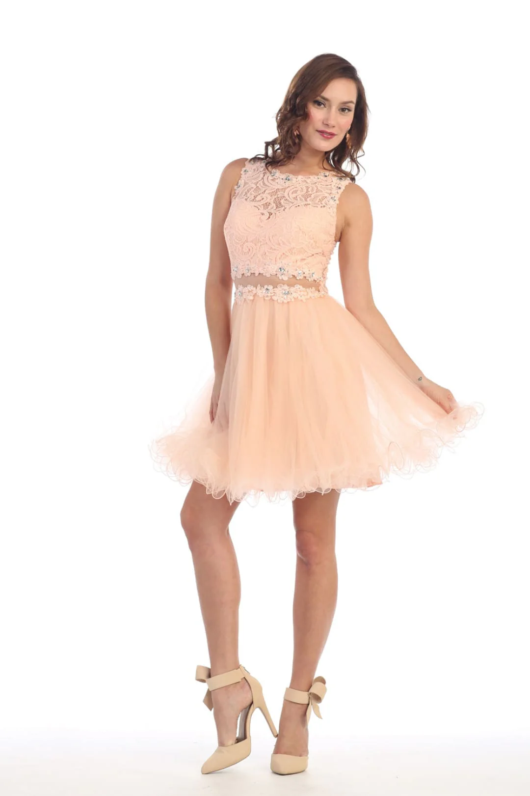 Dama Dresses for Quinceanera in Peach Style MQ1268 Quince Outfit - Image 3
