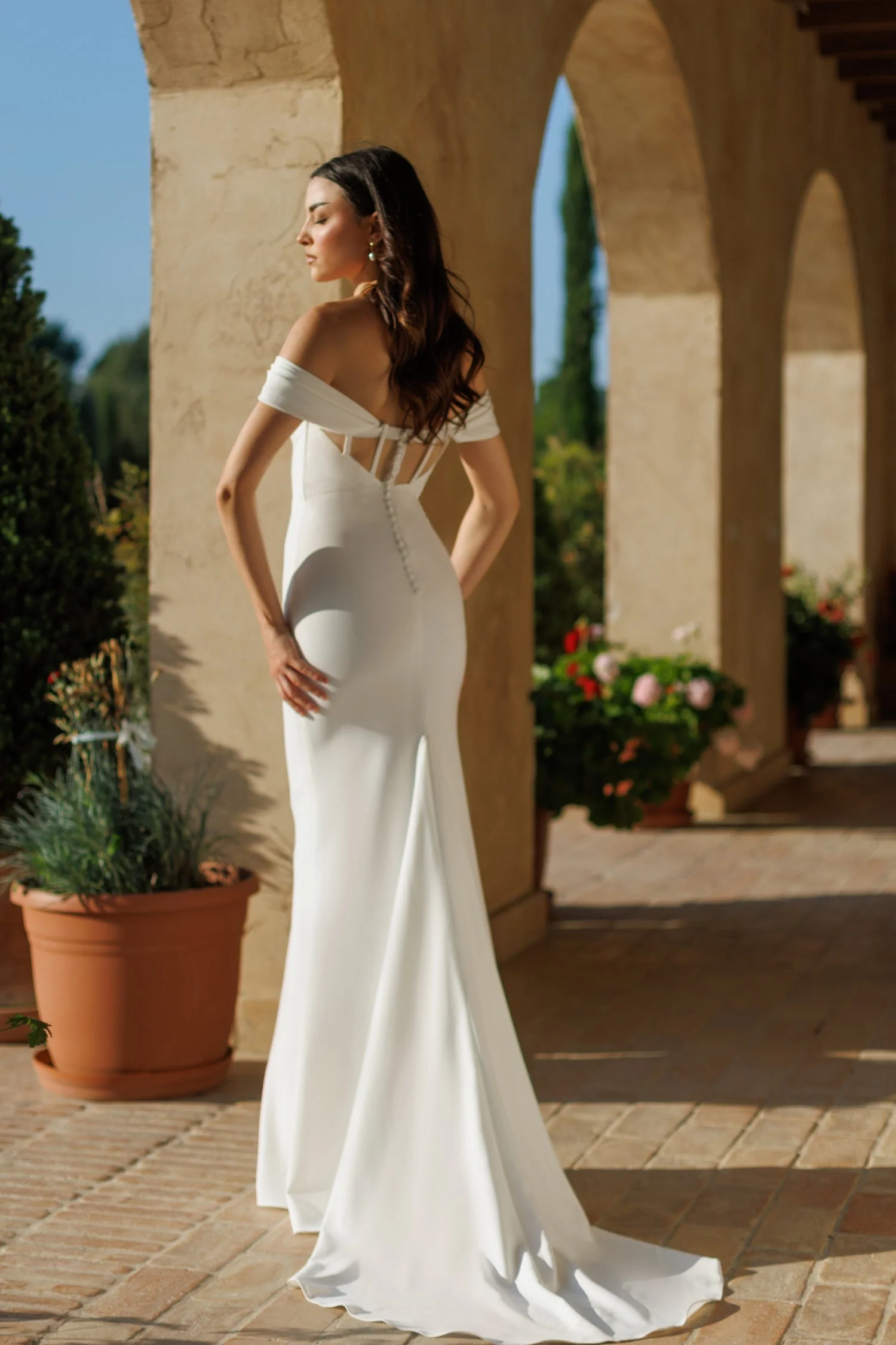 Tina Holly TW485 Wedding A-Line Off-Shoulder Flowy Evening Dress - Image 2