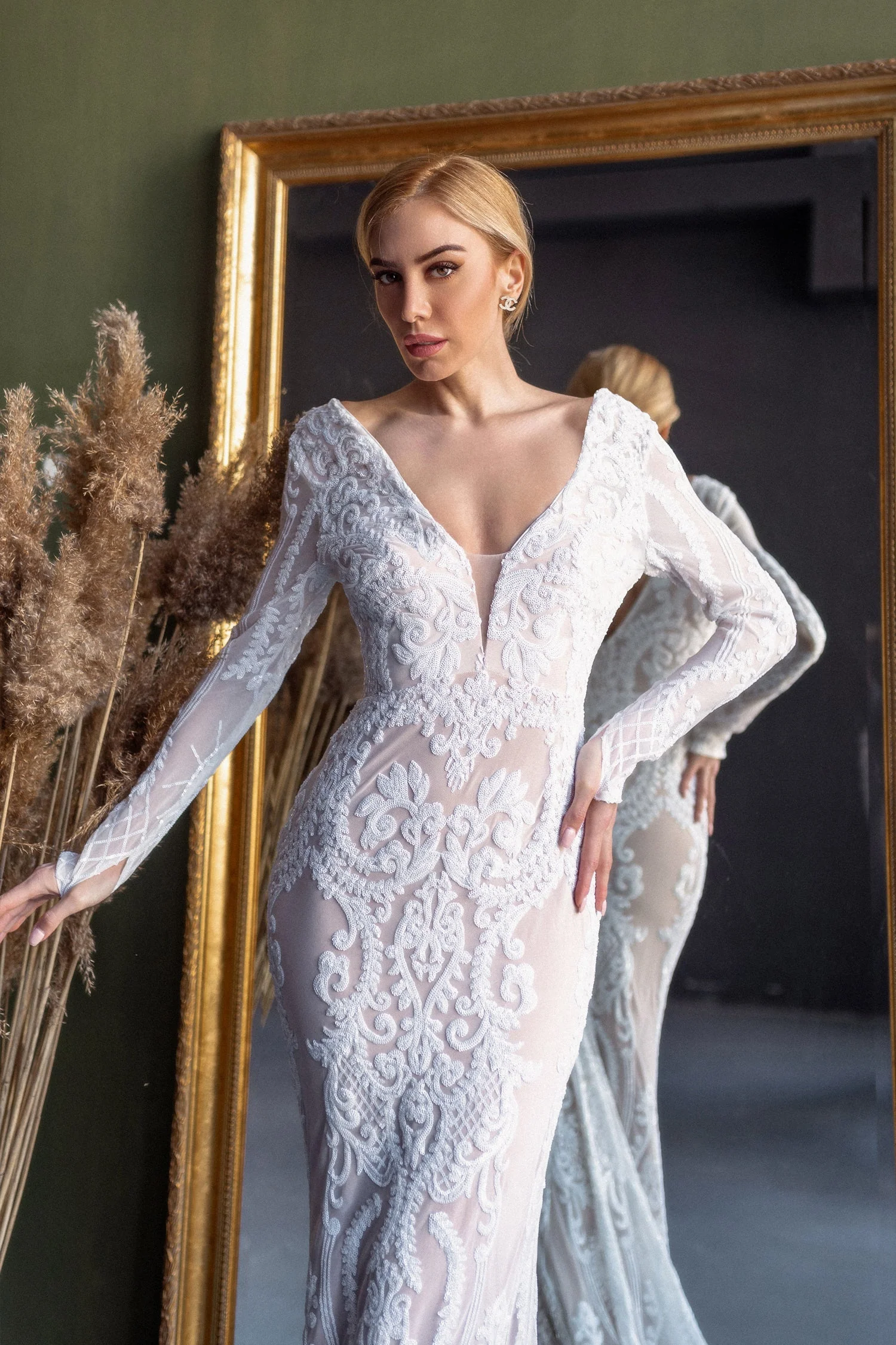 Tina Holly BB021 Wedding Prom Mermaid Evening Sequin Dress - Image 6