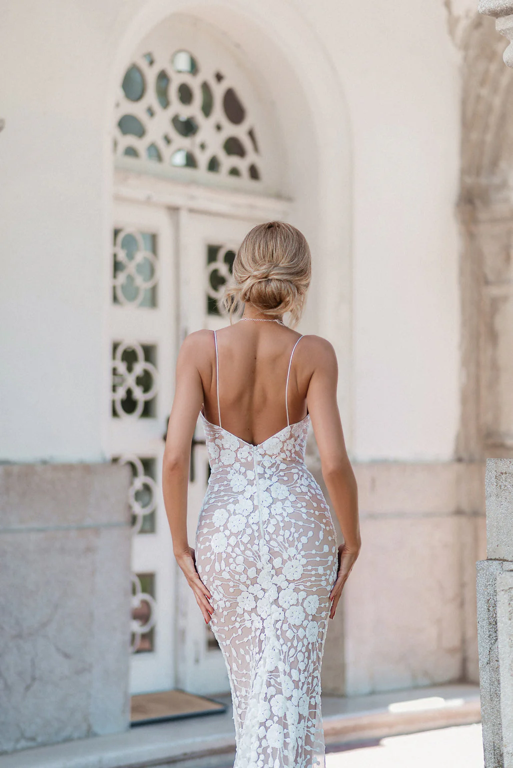 Tina Holly BB008 Wedding Plunging Spaghetti Strap Evening Sequin Dress - Image 7