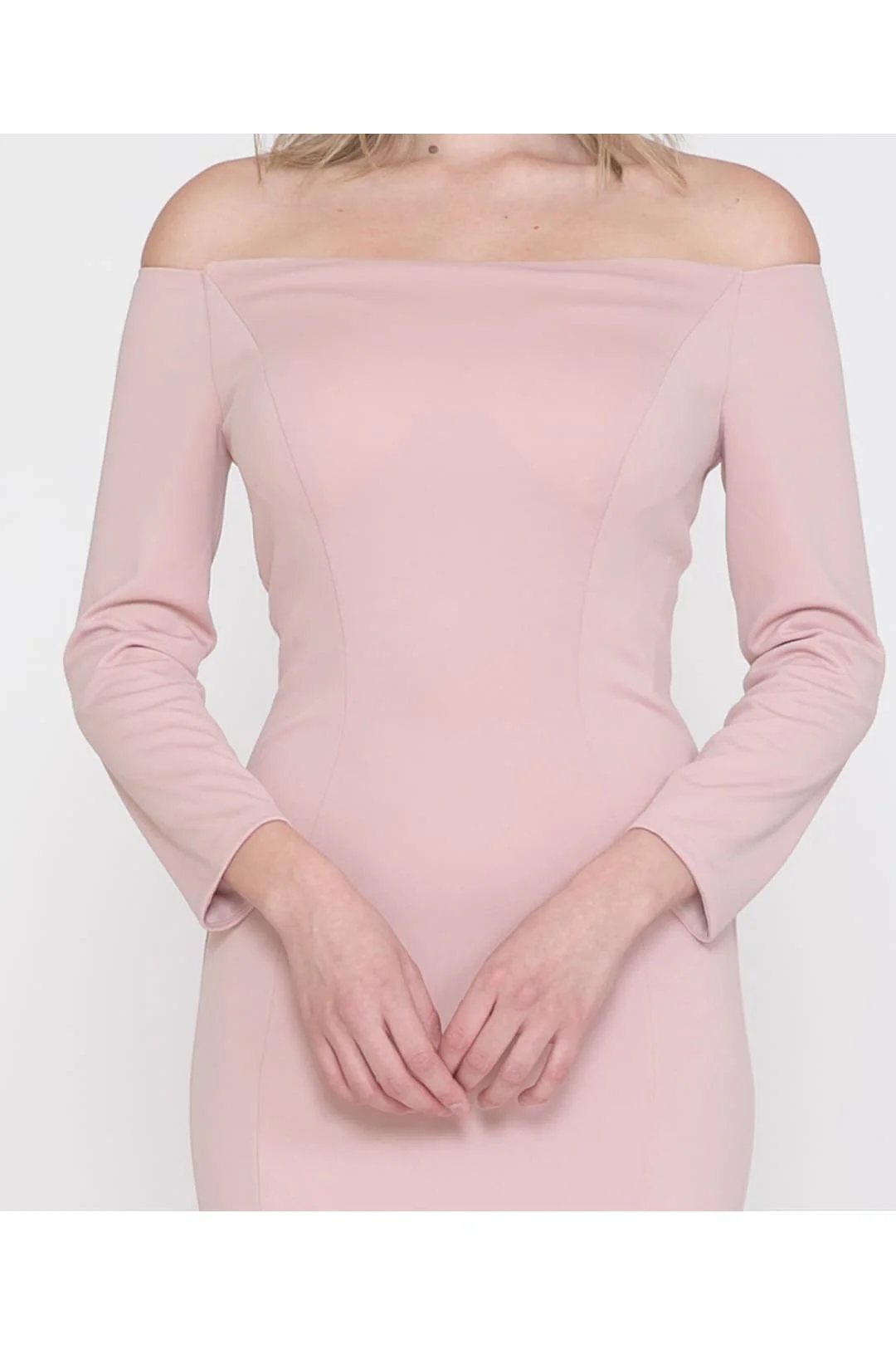 Dusty Rose Bridesmaid Dresses-Inexpensive POLY USA 8378 Modest Long - Image 2