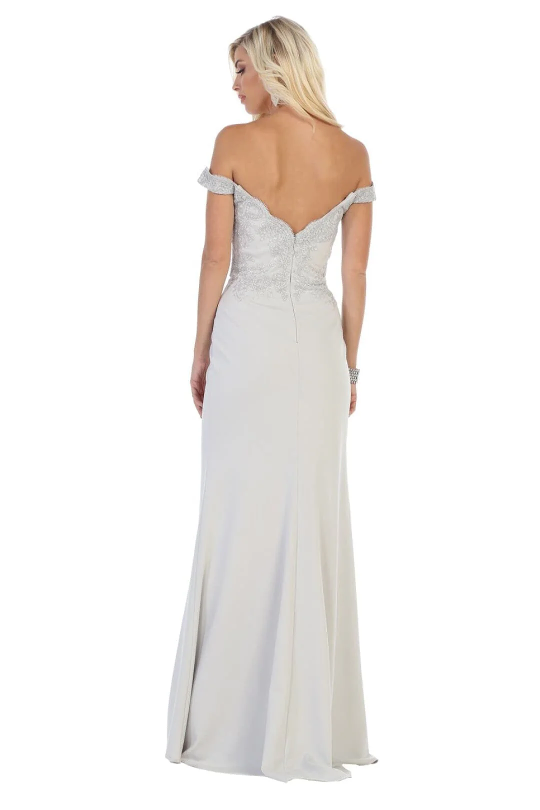 Elegant Form Fitting Evening Dress | Off The Shoulder Formal Gown - Image 16