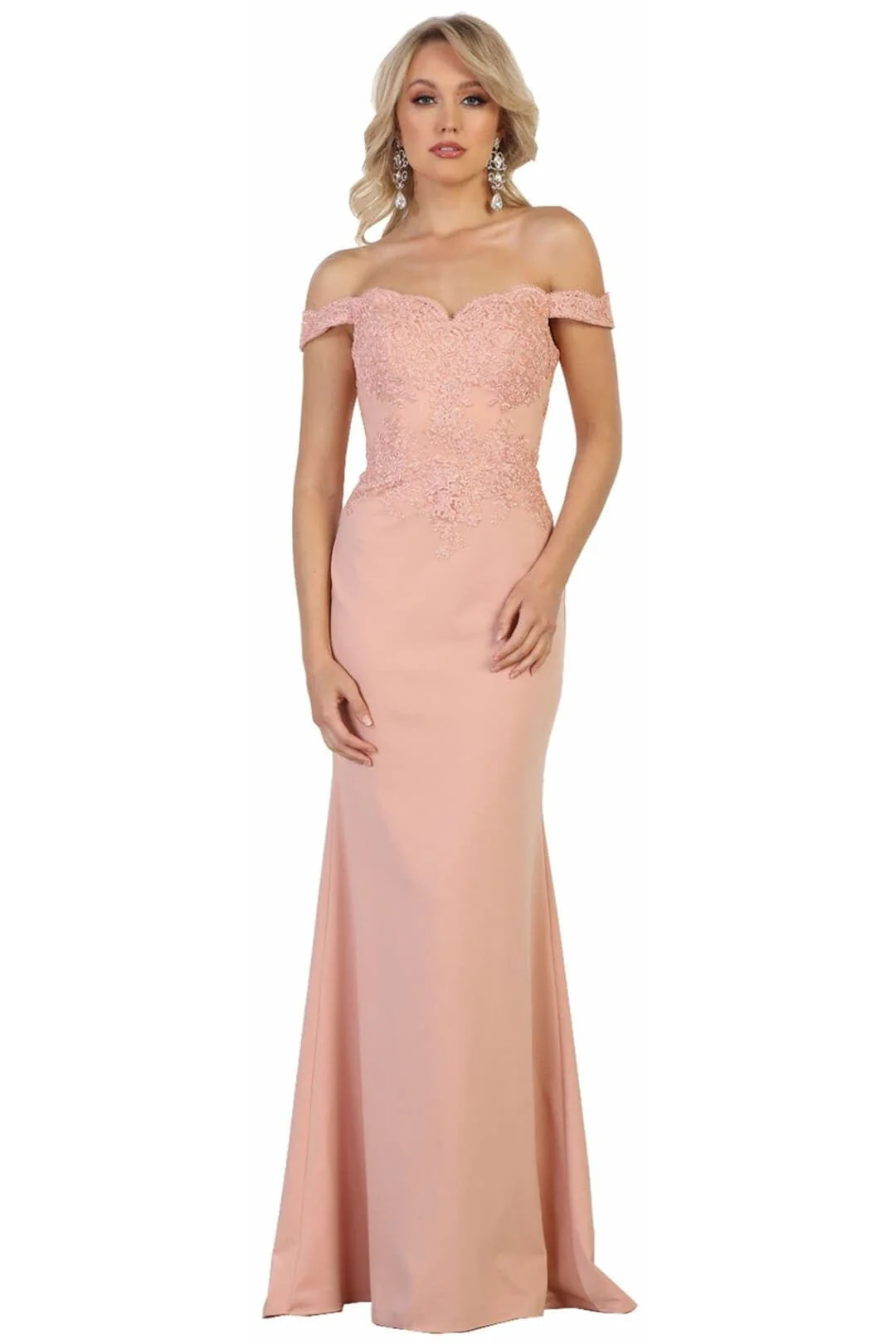 Elegant Form Fitting Evening Dress | Off The Shoulder Formal Gown - Image 10
