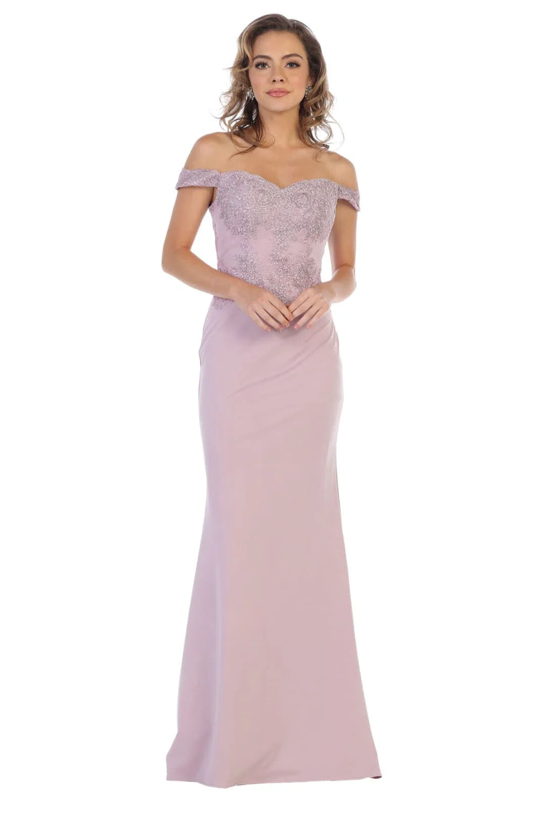 Elegant Form Fitting Evening Dress | Off The Shoulder Formal Gown - Image 17