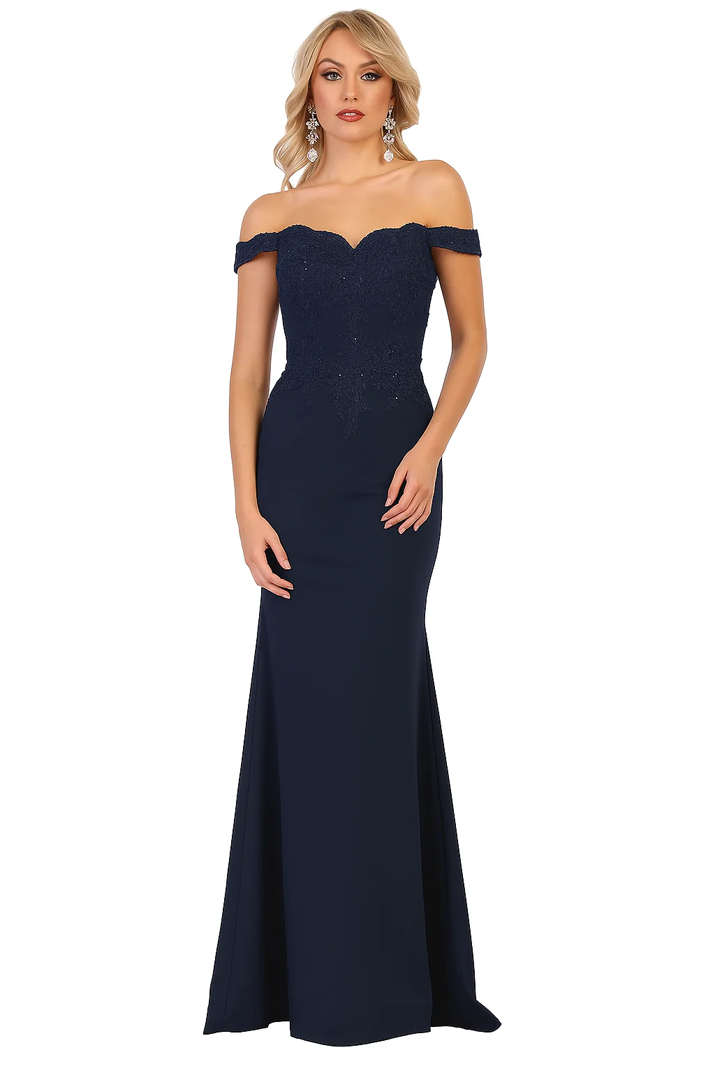 Elegant Form Fitting Evening Dress | Off The Shoulder Formal Gown - Image 20