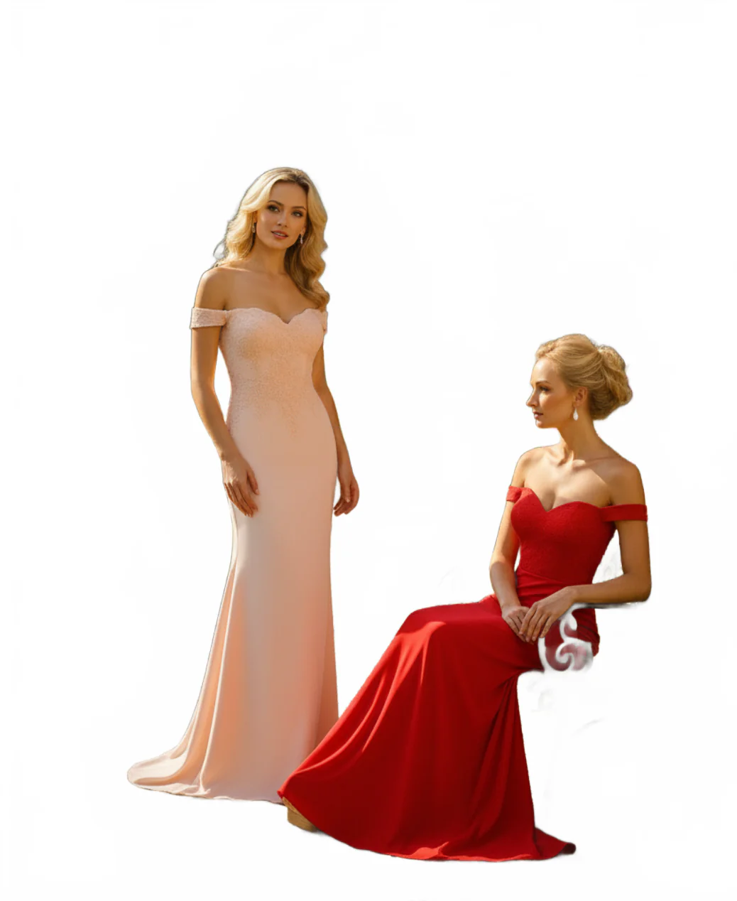 Elegant Form Fitting Evening Dress | Off The Shoulder Formal Gown - Image 24