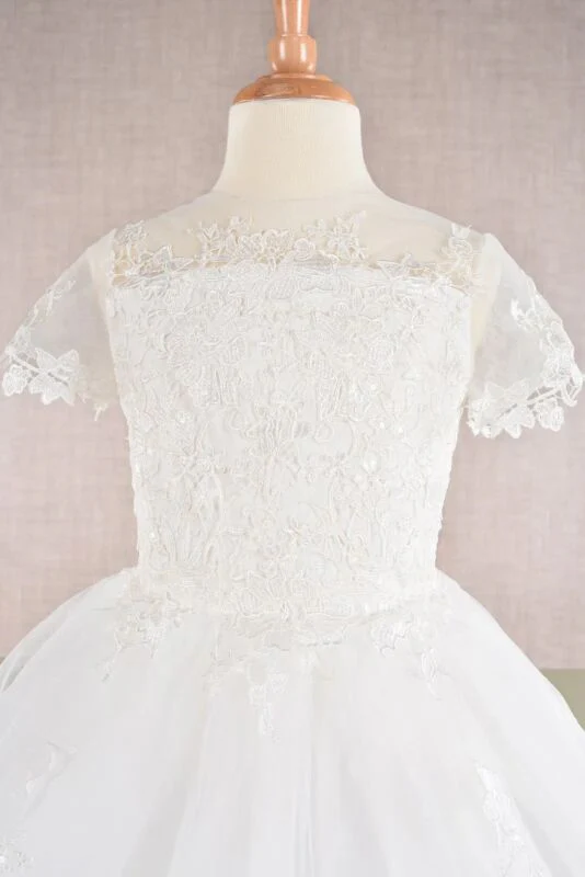 GK113 White Girl Pageant Dress by Elizabeth KGK113 - Image 4