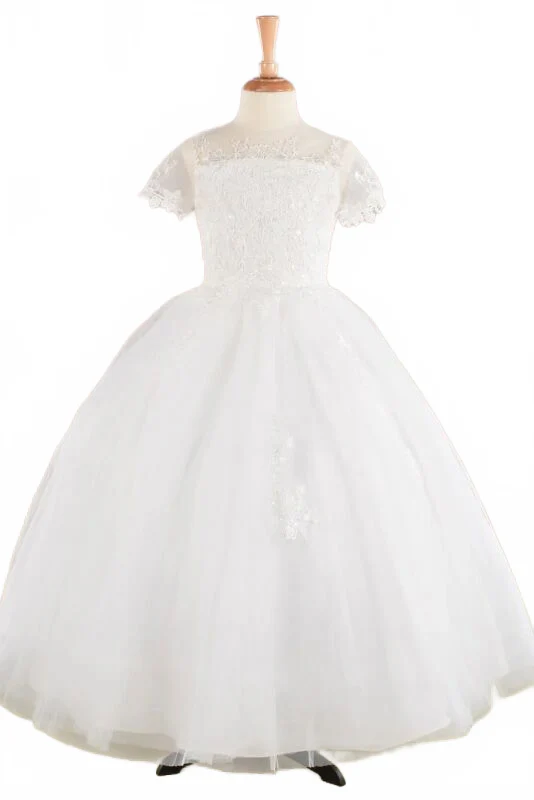 GK113 White Girl Pageant Dress by Elizabeth KGK113 - Image 6