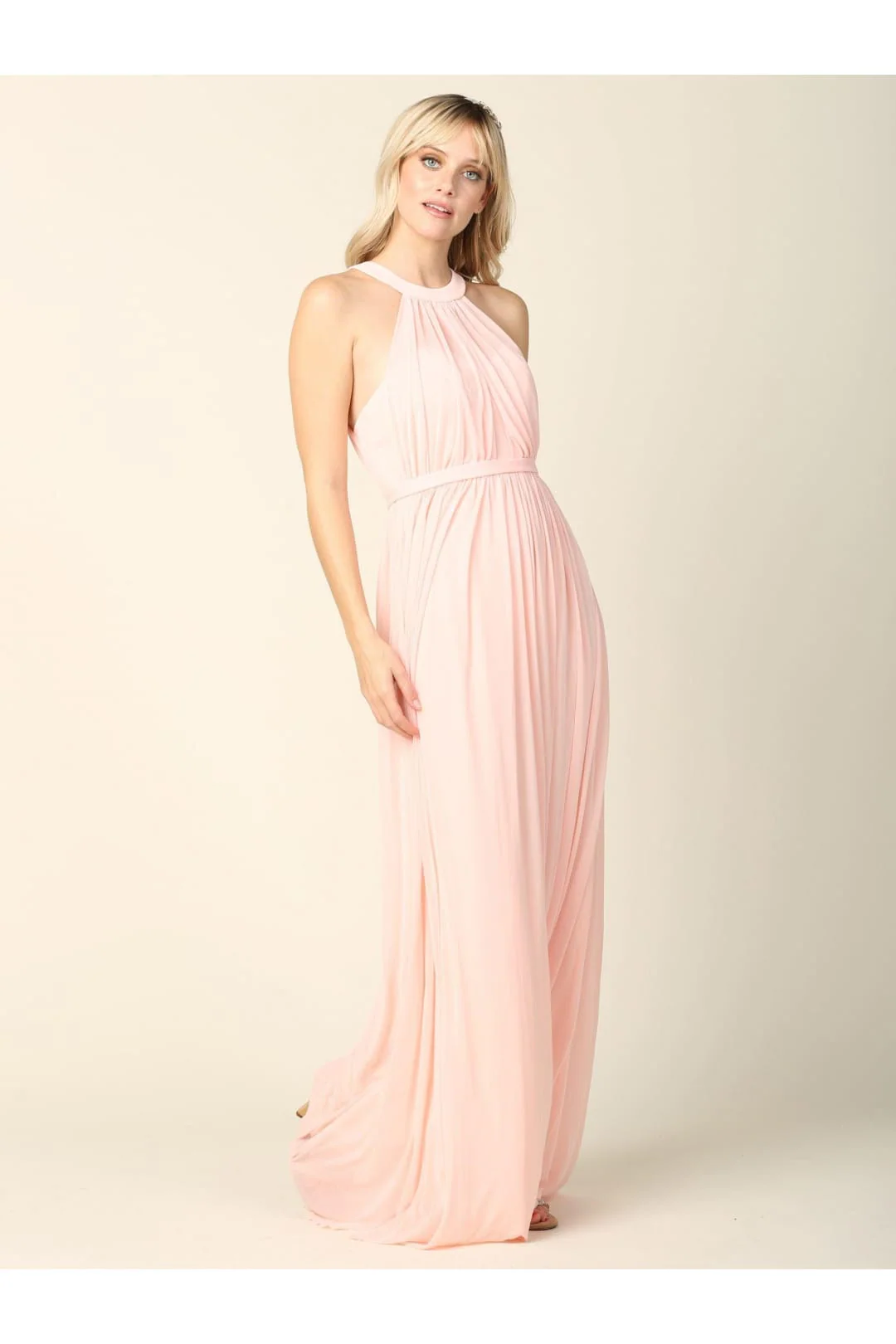 Eva USA 3252 Long Halter Bridesmaids Dress