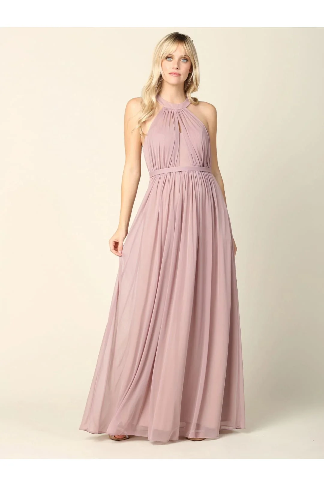 Eva USA 3252 Long Halter Bridesmaids Dress - Image 12