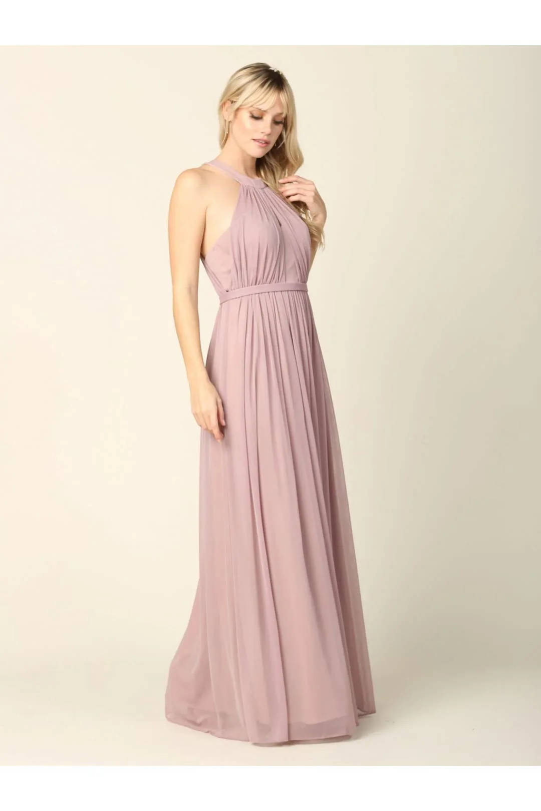 Eva USA 3252 Long Halter Bridesmaids Dress - Image 13