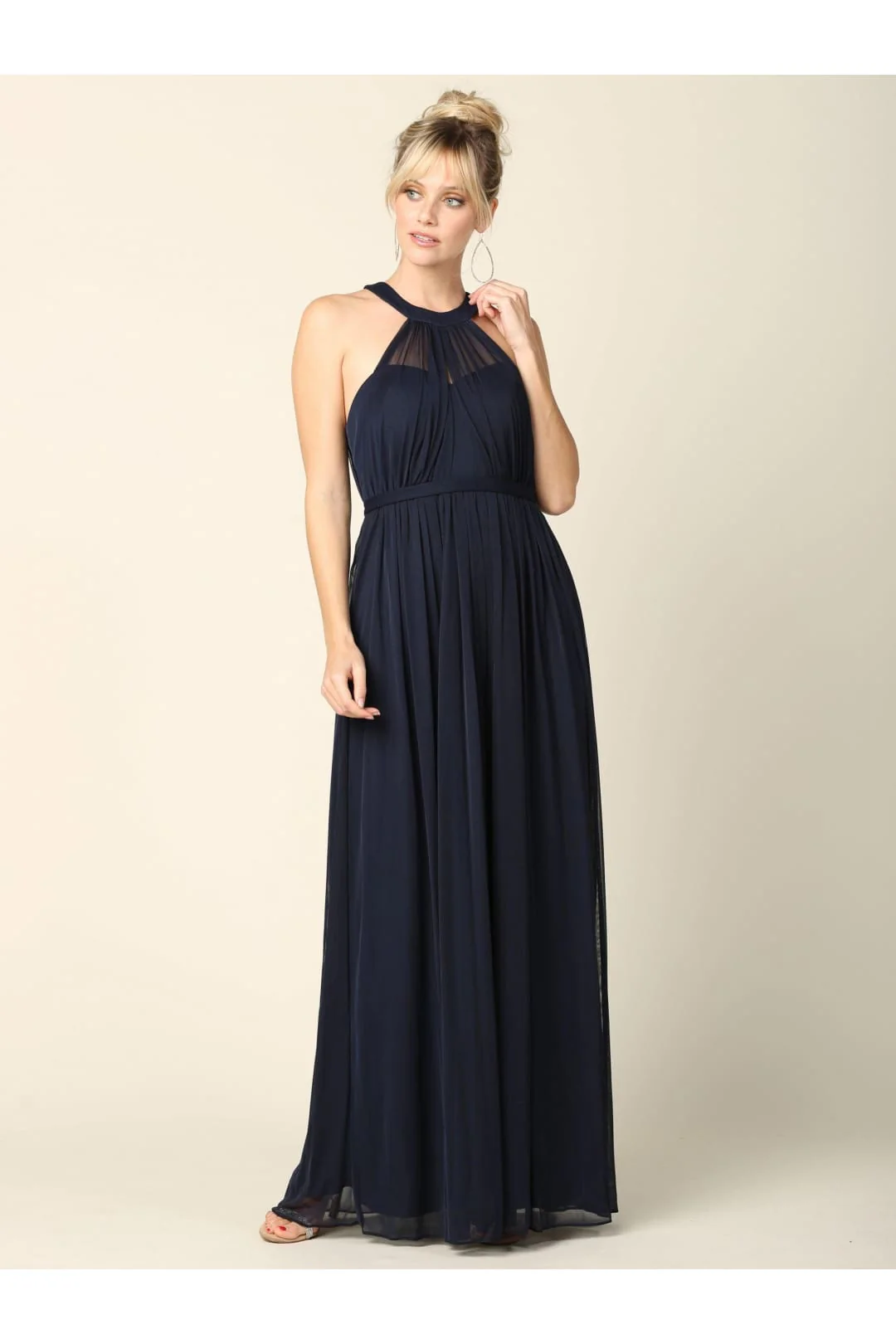 Eva USA 3252 Long Halter Bridesmaids Dress - Image 6