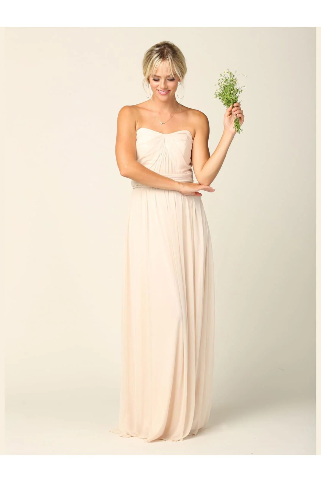 Eva USA 3316 Convertible Long Bridesmaids Dress
