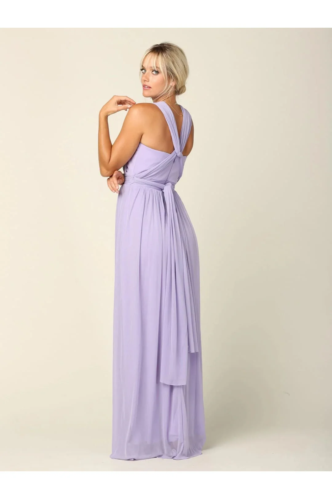 Eva USA 3316 Convertible Long Bridesmaids Dress - Image 13