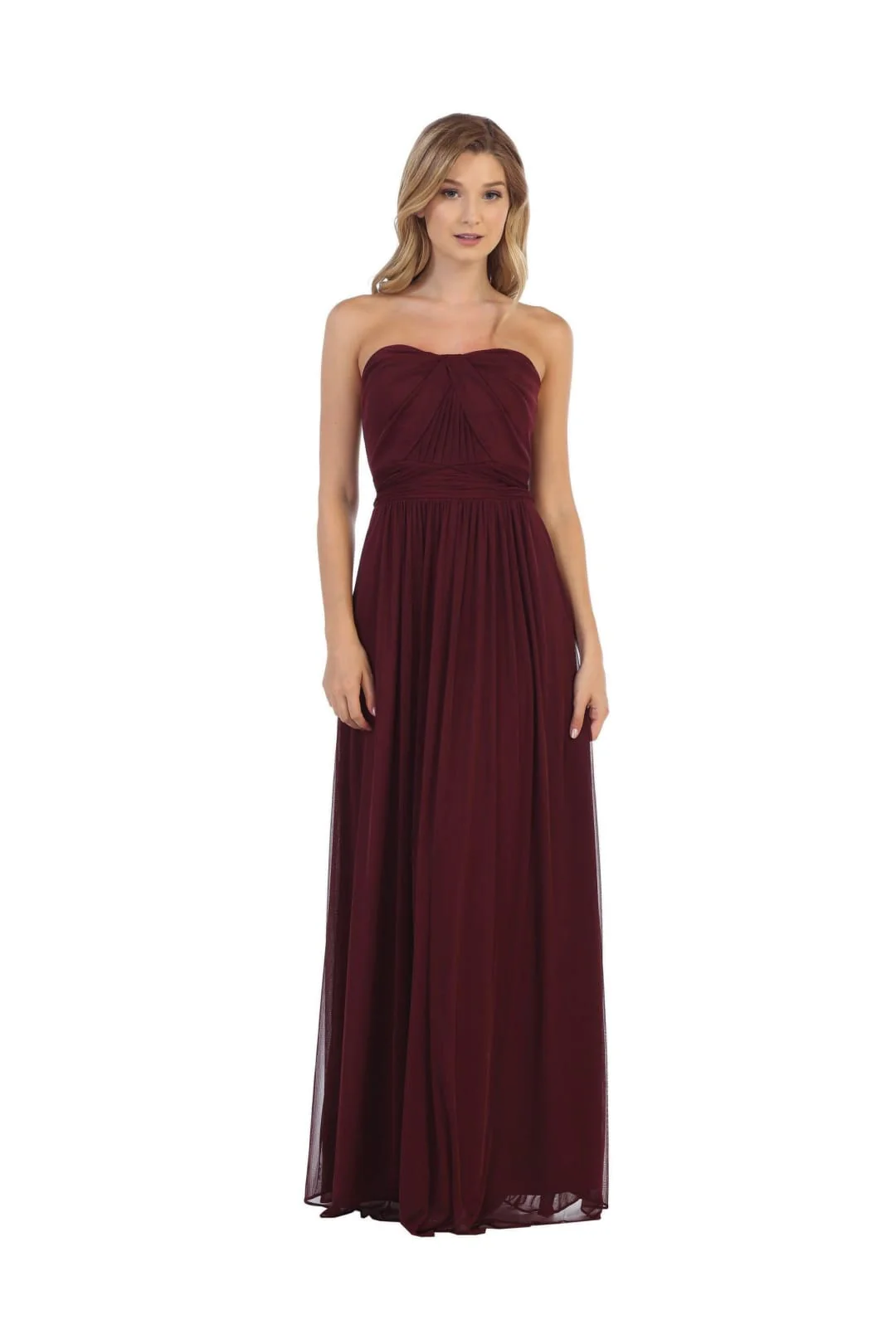 Eva USA 3316 Convertible Long Bridesmaids Dress - Image 2