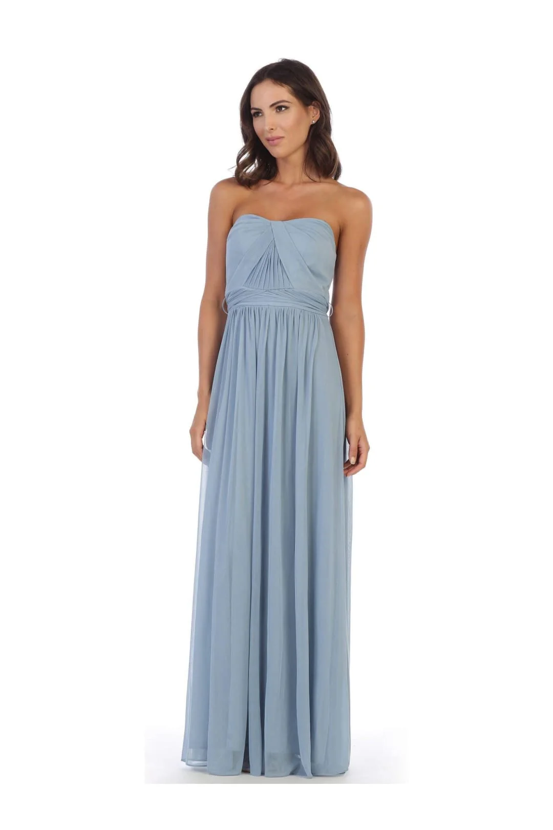 Eva USA 3316 Convertible Long Bridesmaids Dress - Image 4